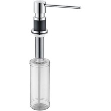 Дозатор для моющего средства Paulmark Kraft D003-418 Хром Чёрный металлик