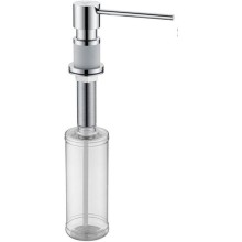 Дозатор для моющего средства Paulmark Kraft D003-431 Хром Белый матовый