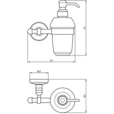 Дозатор для жидкого мыла Migliore Mirella 17165 Бронза