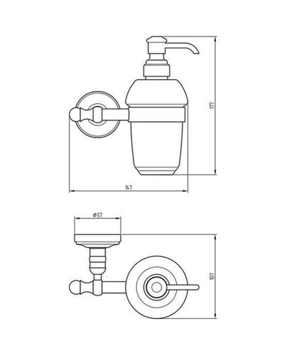Дозатор для жидкого мыла Migliore Mirella 17165 Бронза