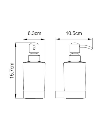 Дозатор для жидкого мыла WasserKRAFT Sauer K-7999 Золото