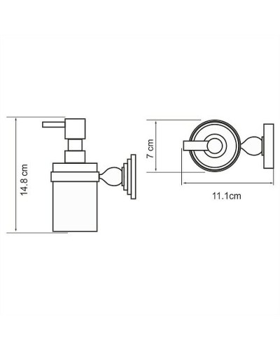 Дозатор для жидкого мыла WasserKRAFT Regen K-6999 Хром