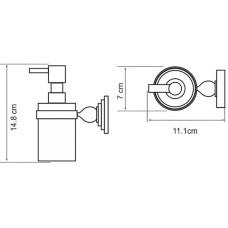 Дозатор для жидкого мыла WasserKRAFT Nau K-7799 Хром
