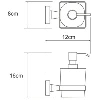 Дозатор для жидкого мыла WasserKRAFT Dill K-3999 Хром