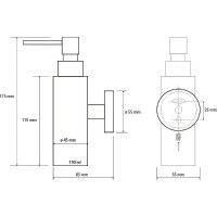 Дозатор для жидкого мыла Bemeta Neo 104109015 Нержавеющая сталь