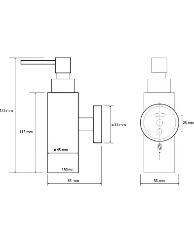 Дозатор для жидкого мыла Bemeta Neo 104109015 Нержавеющая сталь