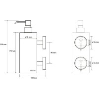 Дозатор для жидкого мыла Bemeta Neo 104109035 Нержавеющая сталь