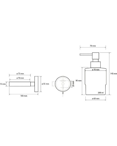 Дозатор для жидкого мыла Bemeta Neo 104109115 Нержавеющая сталь