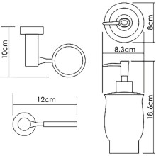 Дозатор для жидкого мыла WasserKRAFT K-24299 Хром Белый