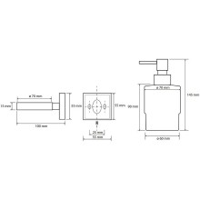 Дозатор для жидкого мыла Bemeta Beta 132109102 Хром