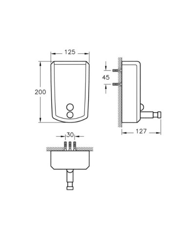 Дозатор жидкого мыла  настенный Vitra Arkitekta A44372EXP
