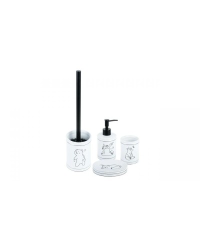 Дозатор жидкого мыла Fixsen Teddy FX-600-1 Белый Черный