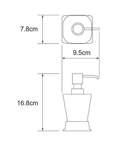 Дозатор жидкого мыла WasserKRAFT Amper K-5499 Хром
