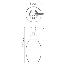 Дозатор жидкого мыла WasserKRAFT Ruwer K-6799 Нержавеющая сталь