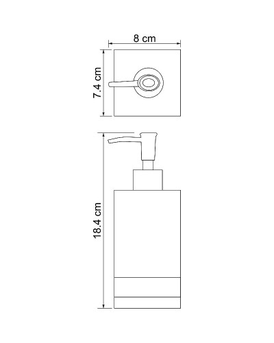 Дозатор жидкого мыла WasserKRAFT Inn K-4399 Бежевый