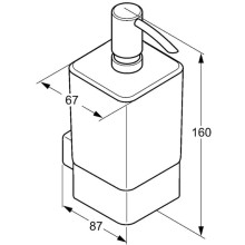 Дозатор жидкого мыла Kludi E2 4997605