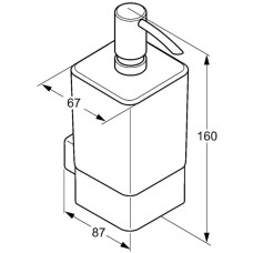 Дозатор жидкого мыла Kludi E2 4997605