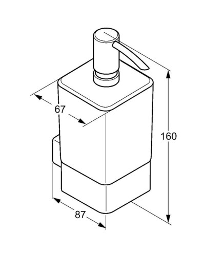 Дозатор жидкого мыла Kludi E2 4997605