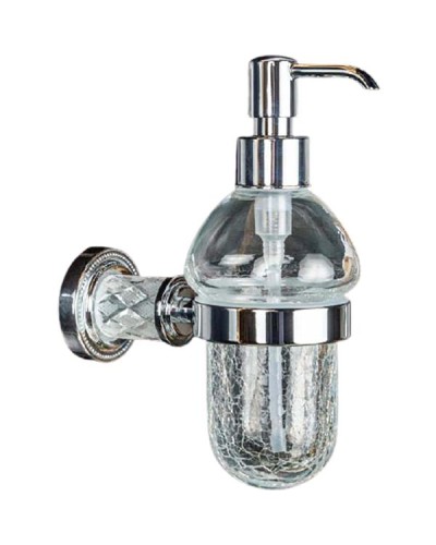 Дозатор для жидкого мыла Boheme Murano Cristal 10912-CRST-CH Хром
