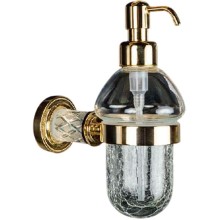 Дозатор для жидкого мыла Boheme Murano Cristal 10912-CRST-G Золото
