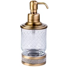 Дозатор для жидкого мыла Boheme Royal Cristal 10929-BR Бронза