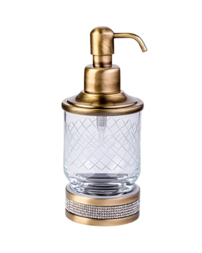Дозатор для жидкого мыла Boheme Royal Cristal 10929-BR Бронза