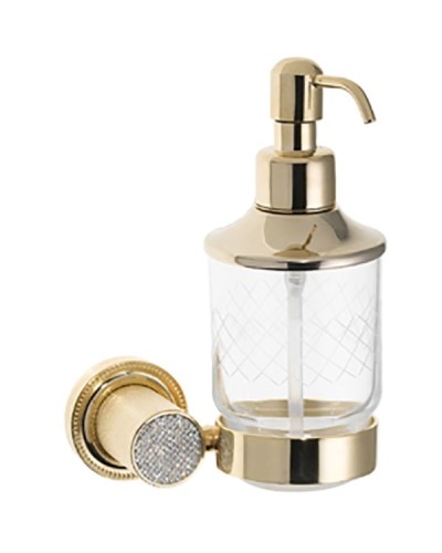 Дозатор для жидкого мыла Boheme Royal Cristal 10932-G Золото