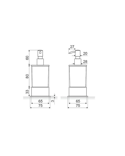 Дозатор жидкого мыла Excellent Riko DOEX.1616CR Хром