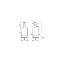 Дозатор жидкого мыла Excellent Riko DOEX.1606CR Хром