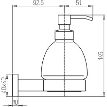 Дозатор для жидкого мыла Paini Dax-R 84CR031BI Хром