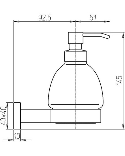 Дозатор для жидкого мыла Paini Dax-R 84CR031BI Хром