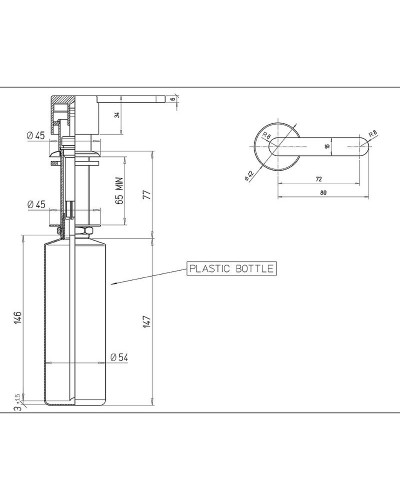 Дозатор для жидкого мыла Paini 53CRDISP1DE Хром
