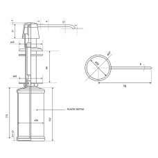 Дозатор для жидкого мыла Paini 53CRDISPABS Хром