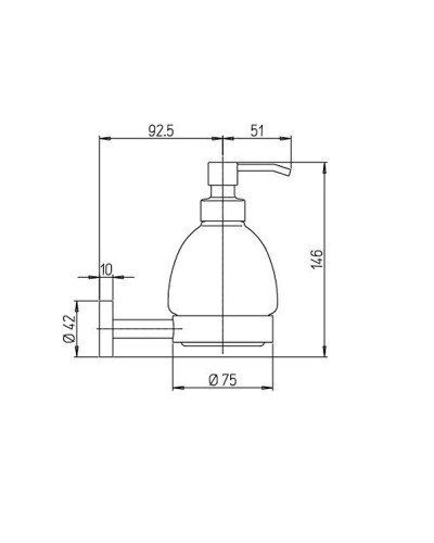 Дозатор для жидкого мыла Paini Pixel 81CR031BI Хром