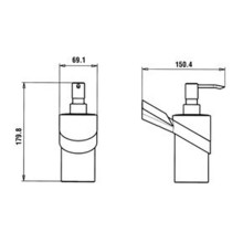 Дозатор для жидкого мыла Paini Morgana 73CR031VR Хром