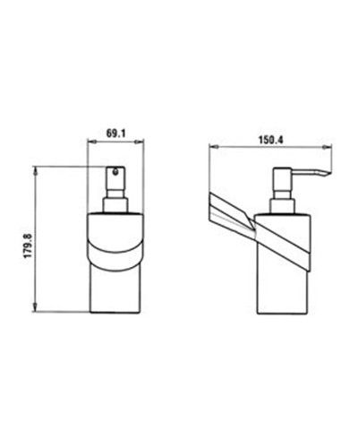 Дозатор для жидкого мыла Paini Morgana 73CR031VR Хром