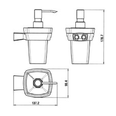 Дозатор для жидкого мыла Paini Lady 89CR031VR Хром