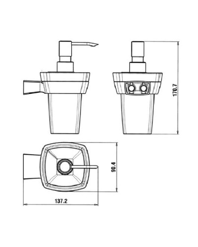 Дозатор для жидкого мыла Paini Lady 89CR031VR Хром