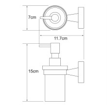 Дозатор для жидкого мыла WasserKRAFT Isen K-4099 Хром