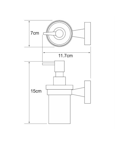 Дозатор для жидкого мыла WasserKRAFT Isen K-4099 Хром