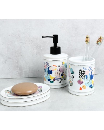 Дозатор жидкого мыла Fixsen Art FX-620-1 Белый Цветной