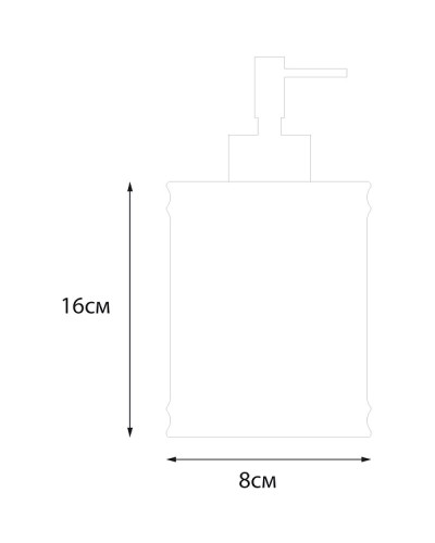 Дозатор жидкого мыла Fixsen Star FX-610-1 Белый