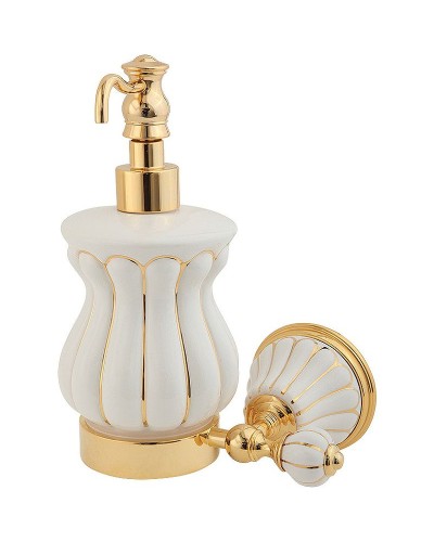 Дозатор для жидкого мыла Migliore Olivia 17515 Золото Белый