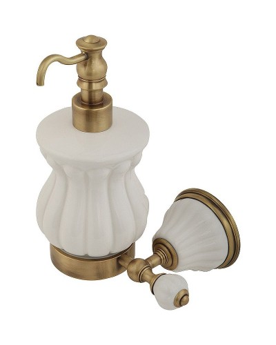 Дозатор для жидкого мыла Migliore Olivia 17422 Бронза Белый