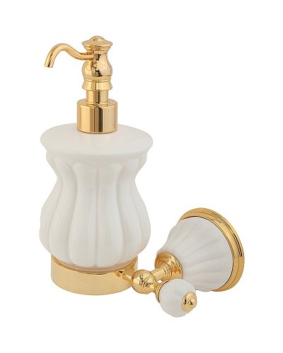 Дозатор для жидкого мыла Migliore Olivia 17453 Золото Белый