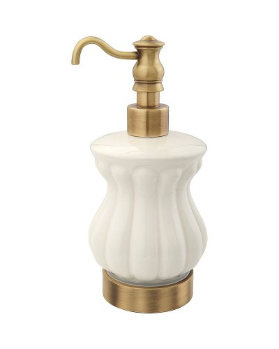 Дозатор для жидкого мыла Migliore Olivia 17421 Бронза Белый