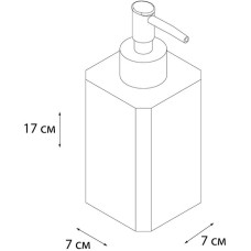 Дозатор жидкого мыла Fixsen Text FX-230-1 Белый Черный Хром