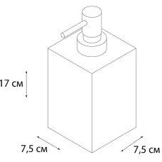 Дозатор жидкого мыла Fixsen Gusto FX-300-1 Хром Бирюзовый
