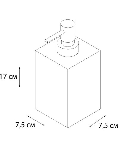 Дозатор жидкого мыла Fixsen Gusto FX-300-1 Хром Бирюзовый
