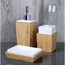 Дозатор жидкого мыла Fixsen Wood FX-110-1 Светлое дерево Белый